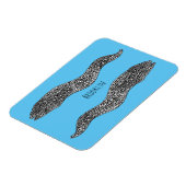 Black spotted moray eel cartoon illustration magnet (Linke Seite)