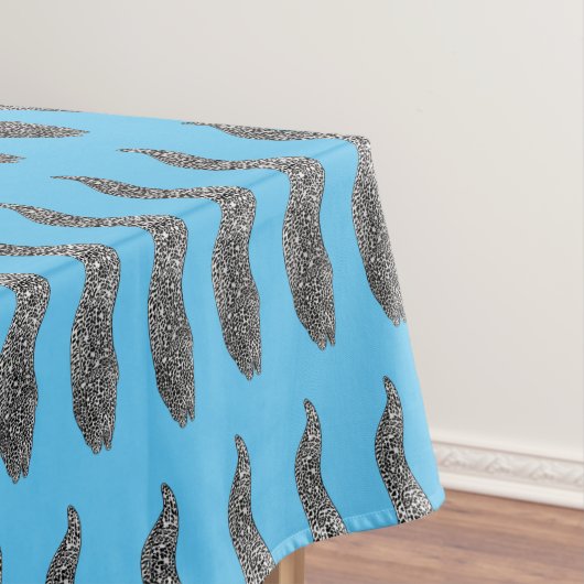 Black spotted moray eel cartoon illustration tischdecke (Beispiel)