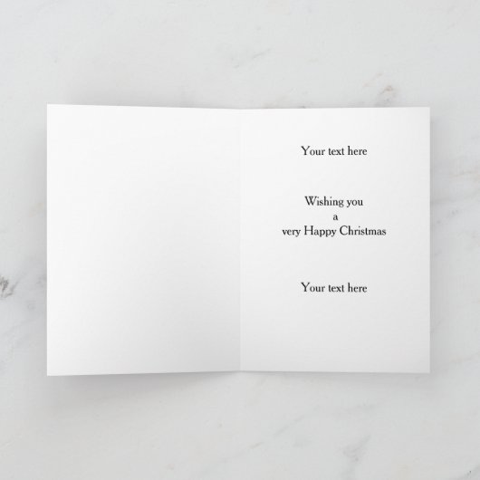 Black Sprocker / Springer Spaniel Christmas card Karte (Innenseite)