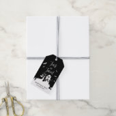 Black Spuk House Trick oder Treat Halloween Geschenkanhänger (Mit Garn)