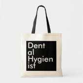 Black Square Dental Hygienist Tragetasche (Vorne)