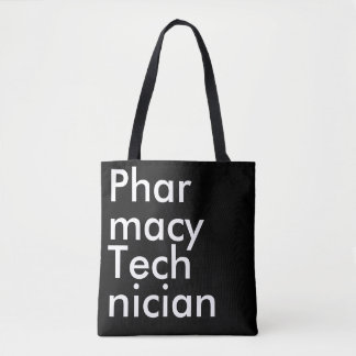 Black Square Pharmacy Technician elegant Tasche