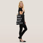 Black Square Pharmacy Technician elegant Tasche (Am Model)