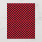 Black Squares Red Ladybug Colors Käfer Flyer (Hinten)