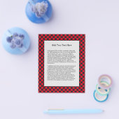 Black Squares Red Ladybug Colors Käfer Flyer (Einzeln)