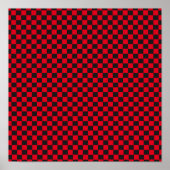 Black Squares Red Ladybug Colors Käfer Poster (Vorne)