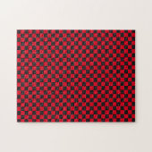 Black Squares Red Ladybug Colors Käfer Puzzle (Horizontal)