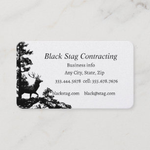 Black Stag Handyman Contractor Business Visitenkarte