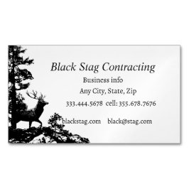 Black Stag Handyman Contractor Magnetische Visitenkarte