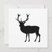 Black Stag - Junggesellenabschied Einladung (Rückseite)