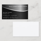 Black Stainless Steel Effect, Business Card Plus Visitenkarte (Vorne/Hinten)