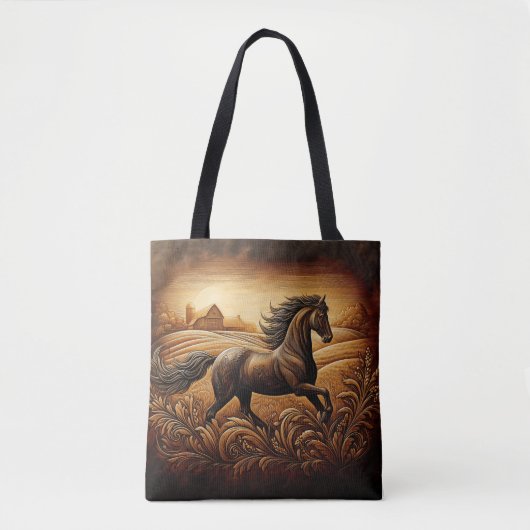 Black Stallion Sunset Run Tasche (Vorderseite)