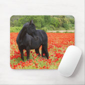Black Stallion und Poppies Mouse Pad Mousepad (Mit Mouse)