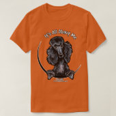 Black Standard Poodle alles über mich T-Shirt (Design vorne)