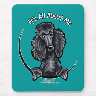 Black Standard Poodle IAAM Mousepad