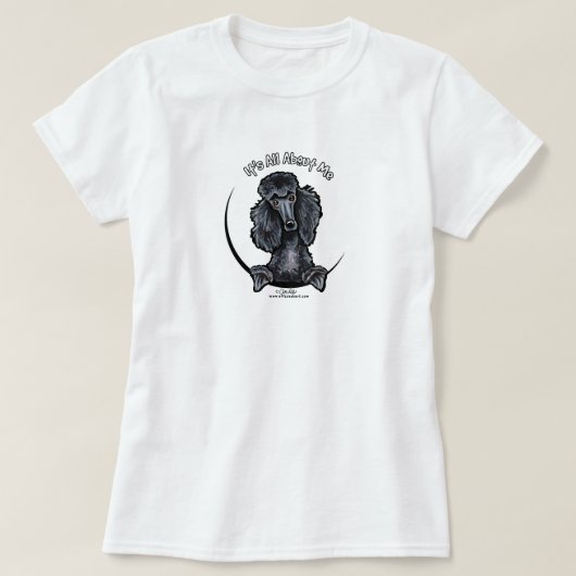 Black Standard Poodle IAAM T-Shirt (Design vorne)