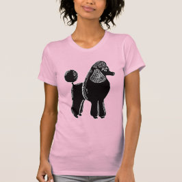 Black Standard Poodle Women's Scoop Neck T - Shirt
