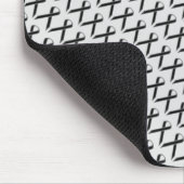Black Standard Ribbon von Kenneth Yoncich Mousepad (Ecke)