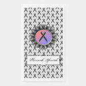 Black Standard Ribbon von Kenneth Yoncich Serviette (Vorderseite)