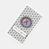 Black Standard Ribbon von Kenneth Yoncich Serviette (Ecke)