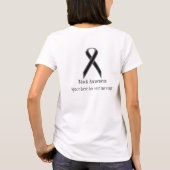 Black Standard Ribbon von Kenneth Yoncich T-Shirt (Rückseite)