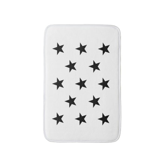 Black Star Badematte (Vorderseite Vertikal)