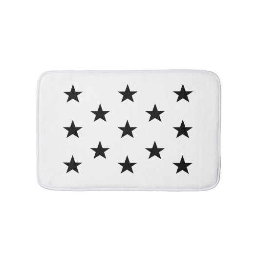 Black Star Badematte (Vorderseite)