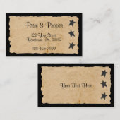 Black Star Business Card Visitenkarte (Vorne/Hinten)