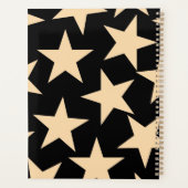 Black Star Celestial Elegantes kosmisches Programm Planer (Rückseite)