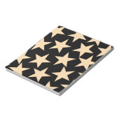 Black Star Celestial Sleek Cosmic Memo Pad Notizblock (Rotiert)