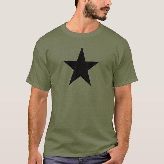 Black Star Green Army T - Shirt (Vorderseite)