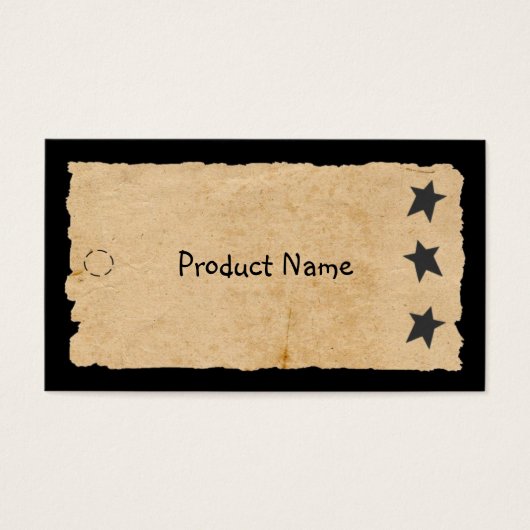 Black Star Hang Tag (Vorderseite)