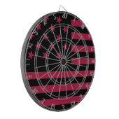 Black Star-Spangled Banner America Flag Dartscheibe (Vorderseite Links)