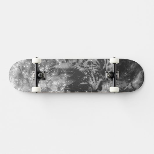 Black Star Tiger Skateboard (Horizontal)
