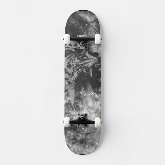 Black Star Tiger Skateboard (Vorderseite)
