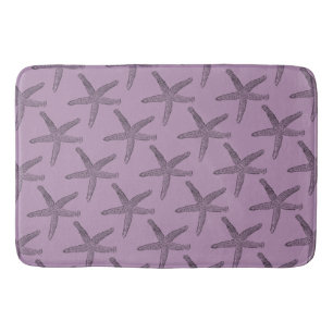 Black Starfish Rosy Lila Small Bath Matts Badematte