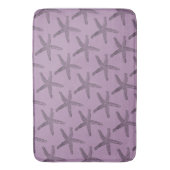 Black Starfish Rosy Lila Small Bath Matts Badematte (Vorderseite Vertikal)