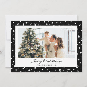 Black Starry Foto Frohe Weihnachten