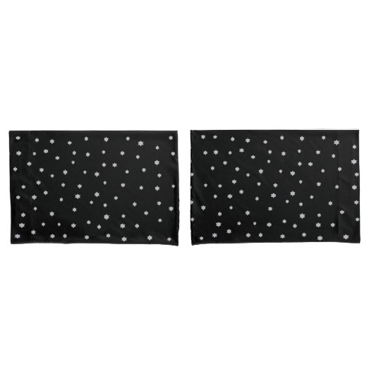 Black Starry Sky Design Pillow Hüllen Kissenbezug (Vorderseite-Set)