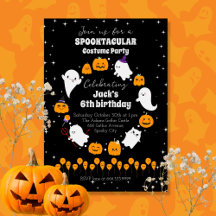 Black Starry SPOOKTACULAR Halloween Party