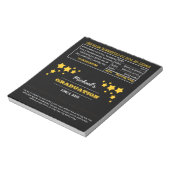 Black Stars Abschluss Gunst Candy Wrappers Notizblock (Rotiert)