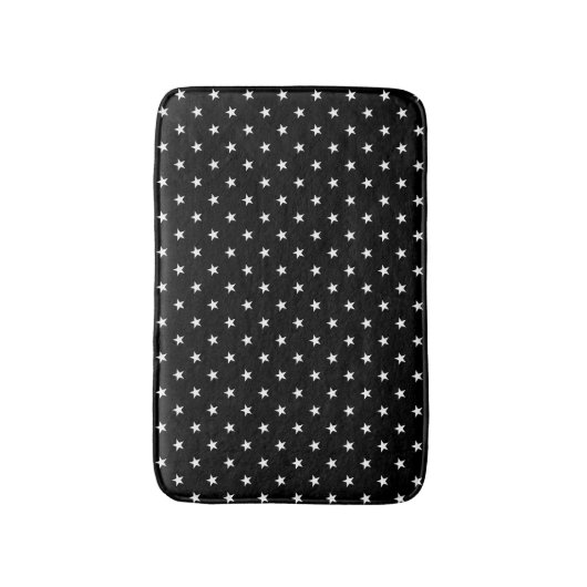 Black Stars Bath Mat Badematte (Vorderseite Vertikal)