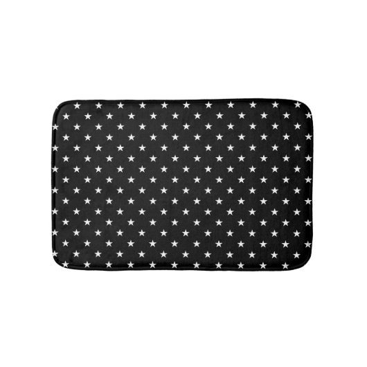 Black Stars Bath Mat Badematte (Vorderseite)