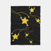 Black Stars Blanket Fleecedecke (Vorderseite)