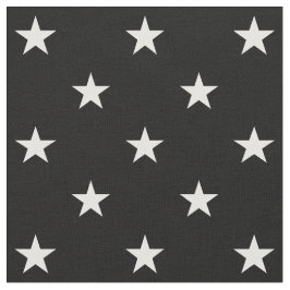 Black Stars Fabric Stoff