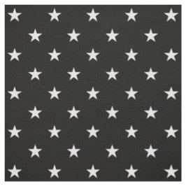 Black Stars Fabric Stoff