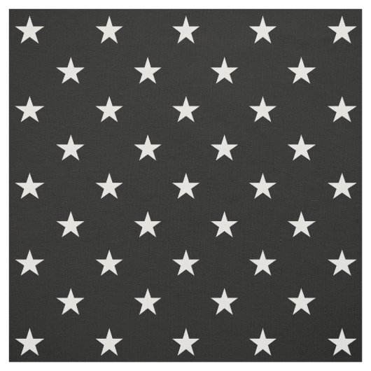 Black Stars Fabric Stoff (Muster)