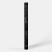 Black Stealth Camouflage mit Initialen iPhone Hülle (Rechte Seite)