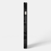 Black Stealth Camouflage mit Initialen iPhone Hülle (Linke Seite)