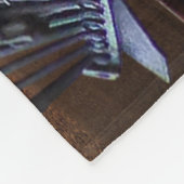 Black Steam Motor Bahn Lokomotivbahn Fleecedecke (Ecke)